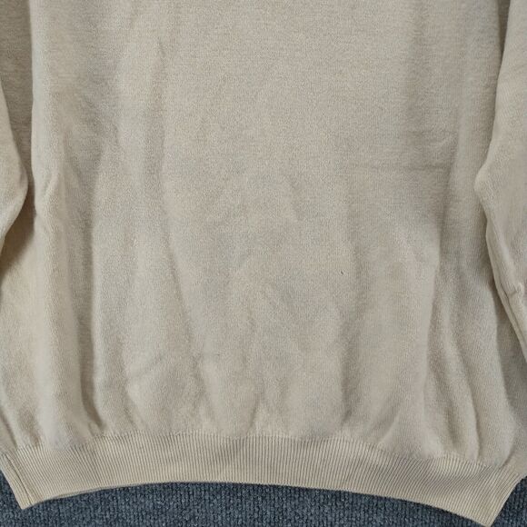 Wolf & Dessauer Men's Sweater Tan M High Neck Pullover Long Sleeve Knit Comfort - Picture 6 of 13